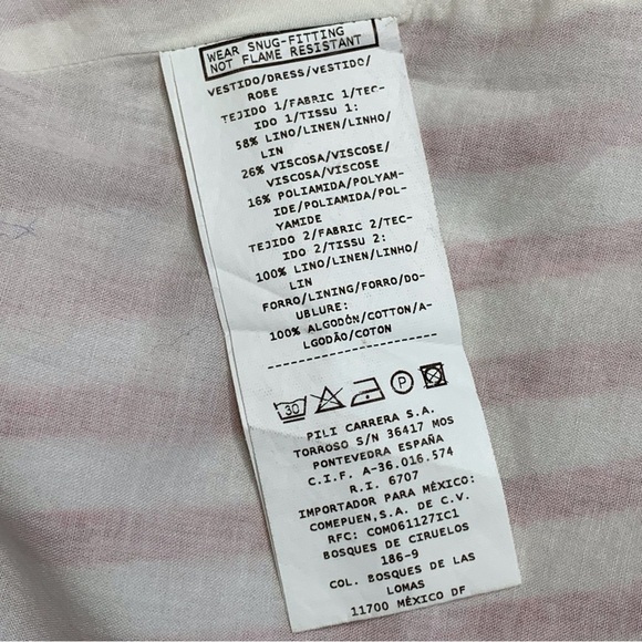 Pili Carrera Baby's Sleeveless Striped Pleated Red Dress & Brief Set Sz 12Months - Picture 14 of 14